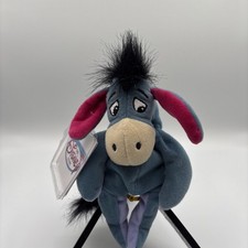 Disney Store Eeyore Mini Bean Bag Winnie The Pooh Vintage With Tags Plush 9  