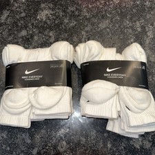 Lot Of 2 Nike Dri-Fit Everyday Cushioned Training Crew Socks Medium Youth 5Y-7Y