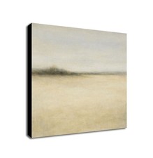 Pastel Landscape Abstract Wall Art - Soft Neutral Landscape Framed Canvas Print