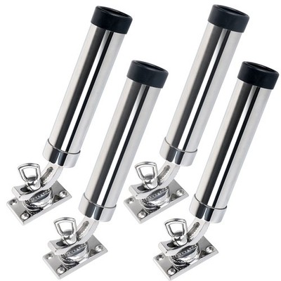 4X 316 Stainless Steel Adjustable Boat Fishing Rod Holder Round Base Deck Mount | eBay 4X 316 Stainless Steel Adjustable Boat Fishing Rod Holder Round Base Deck Mount | eBay