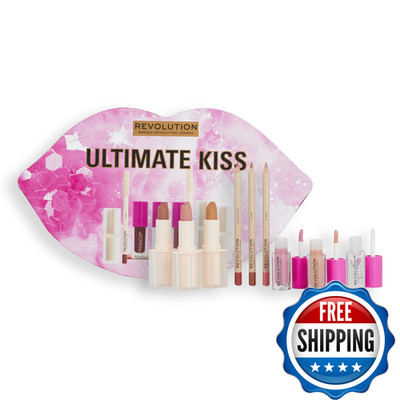 Makeup Revolution Ultimate Kiss Lip Gloss Collection Lipsticks Lip Liners Gift