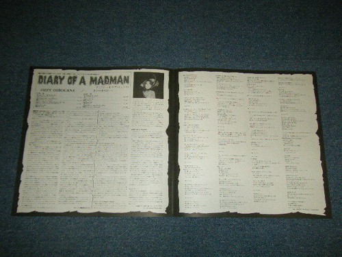 OZZY OSBOURNE Japan 1981 25AP-2237 NM LP TAGEBUCH EINES VERRÜCKTEN - Bild 5 von 7