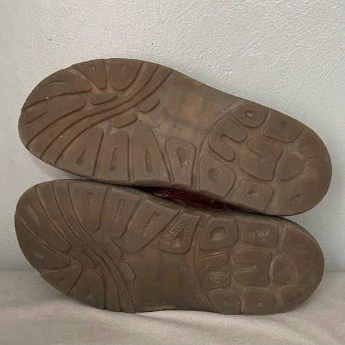 Arizona Sz 10 Chunky Brown Leather Sandals 90s Y2K Like Docs Fisherman Platform - Picture 11 of 13