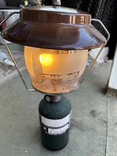 Vintage Winchester Trailblazer Propane Lantern Frosted Globe Glass *READ UPDATE