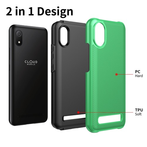 Funda protectora híbrida para Cloud Mobile Stratus C8 + vidrio templado - Imagen 30 de 32
