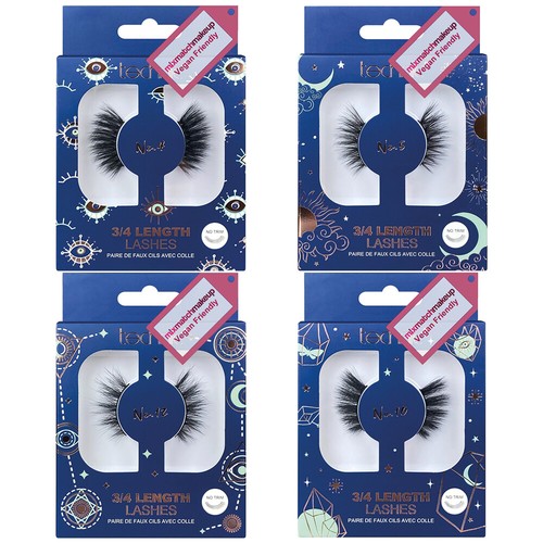 Technic 3/4 Length False Eyelashes Extensions Wispy Fluffy Lashes With