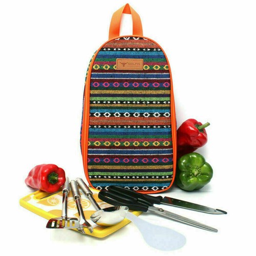 Chef Knife Roll Bag Knife Carry Case Cleaver Case Chef School Picnic Bag Wallet - Picture 4 of 5