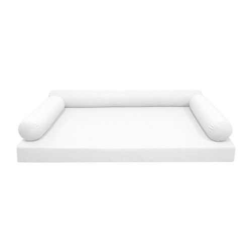 |SLIPCOVER ONLY|S6 Daybed Mattress Bolster Pillow Covers Knife Edge Twin AD106 - Picture 2 of 12