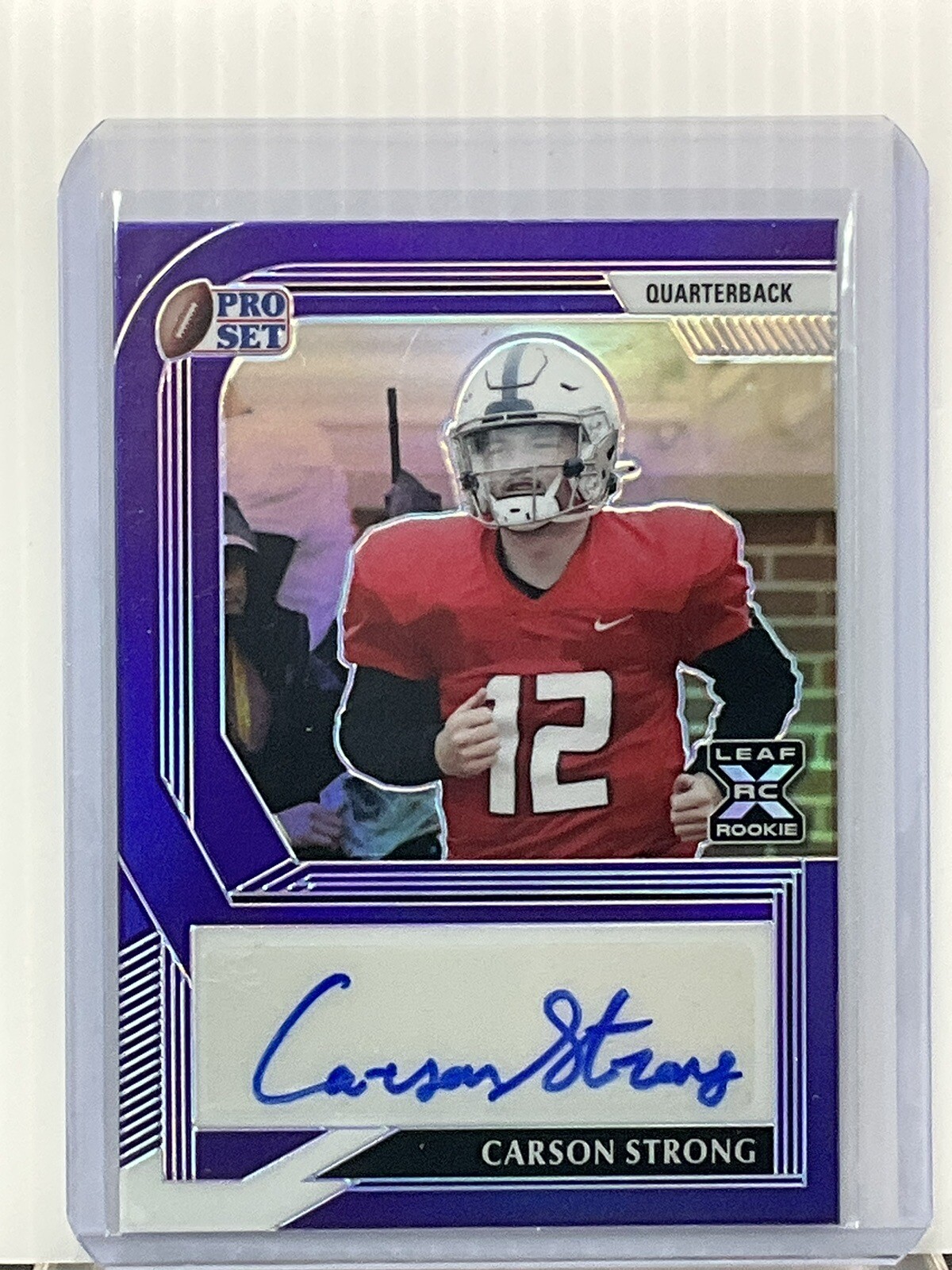 Carson Strong 2022 Pro Set Metal #2/30 Prismatic Purple | eBay