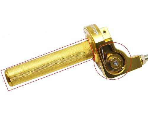 Acelerador de giro rápido 22 mm para moto sucia agarre de mango piezas de aluminio - Imagen 5 de 8