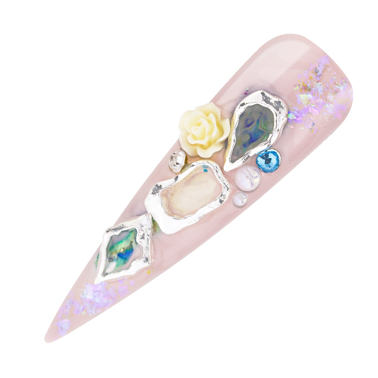 KADS Nageldesign Strass-Set - Bunte Steine In Rund, Oval & Eckig Für Nail Art & Maniküre