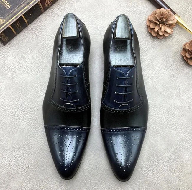 Scarpe uomo oxford clearance bicolore