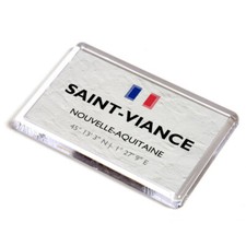 FRIDGE MAGNET - Saint-Viance - Nouvelle-Aquitaine - France - Lat/Long