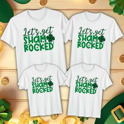 Lustige T-Shirts Shirt Shamrocked Family St. Patrick's Day Irish Green Parade 1#STPD