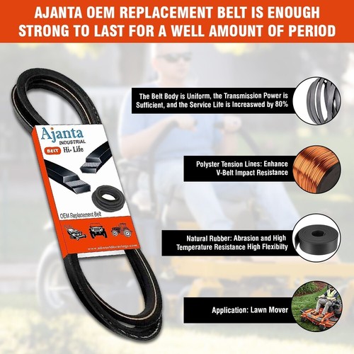 Hustler OEM Replacement Belt 791988 (5/8x140 3/4) FITS -Raptor with 52" deck - Picture 6 of 6