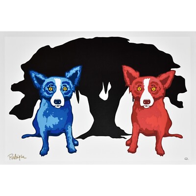 George Rodrigue Blue Dog My Bad Brother Silkscreen Print Signed | eBay