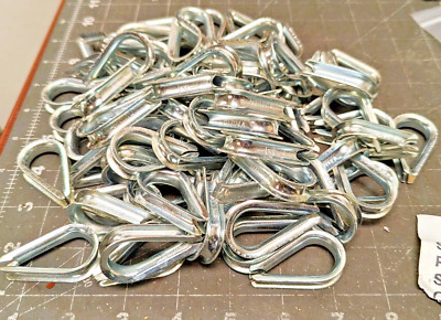 (83) ¼  Zink Plated Wire Rope Thimbles [Z3B5]