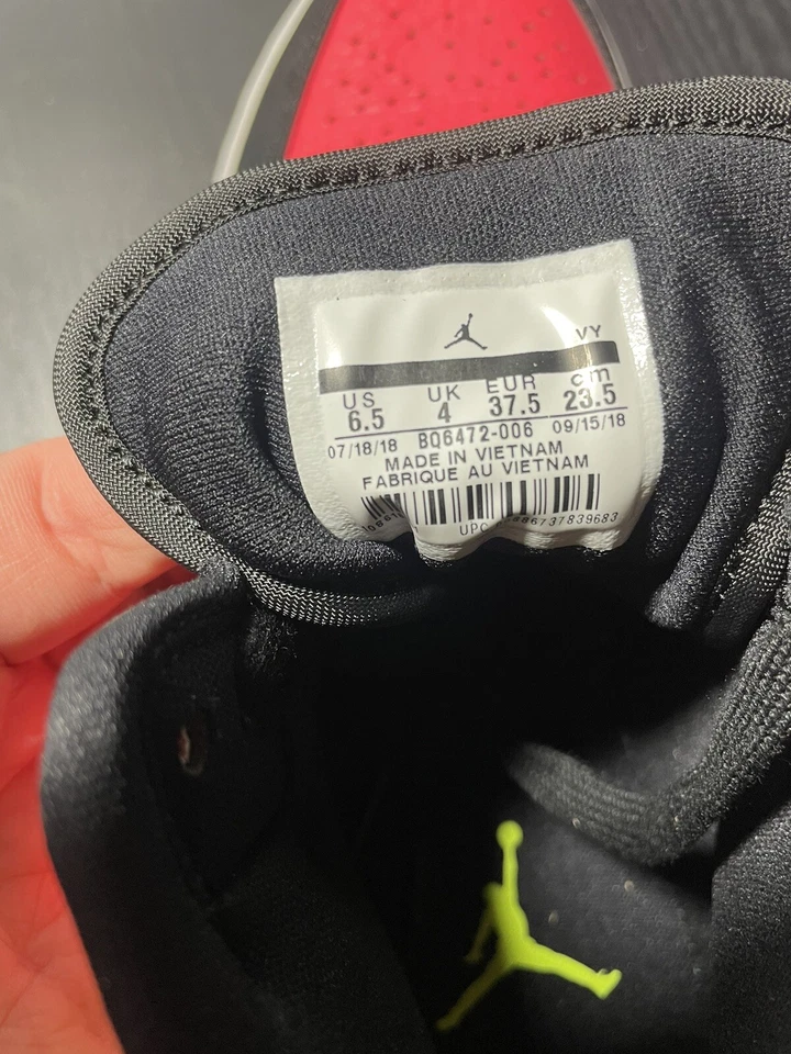 Размер 6,5 - Jordan 1 ретро средний Hot Punch Volt 2019, новый без коробки - Изображение 3 из 3