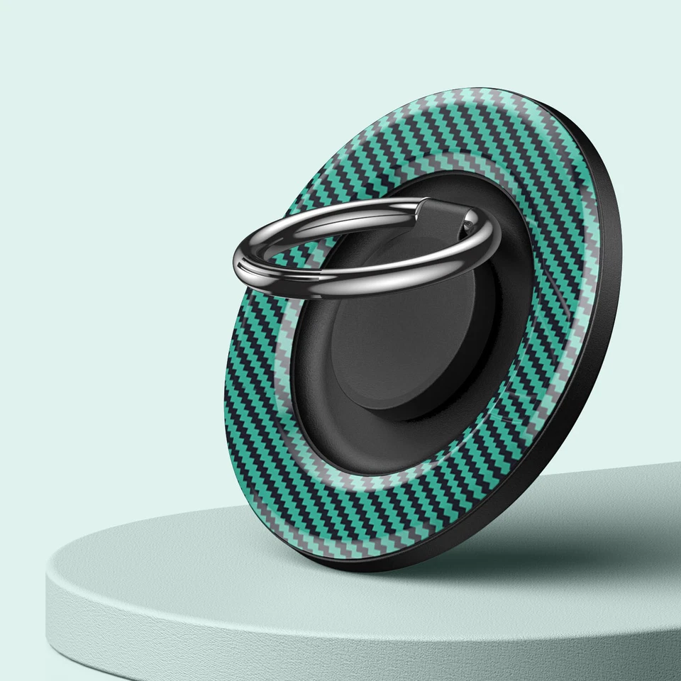 Soporte de anillo para dedo agarre giratorio 360° para teléfono celular coche montaje magnético Foto 3 de 4