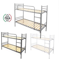letto a castello metallo rete