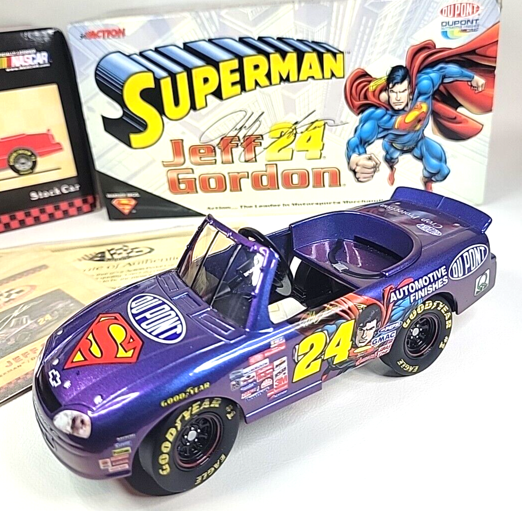 1999 1:43 Jeff Gordon Pedal Car Superman Chromalusion DuPont DC