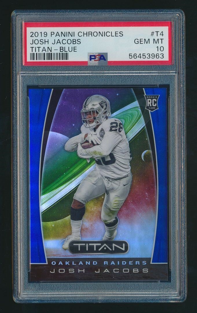 Josh Jacobs Panini Chronicles Titan #T4 Blue