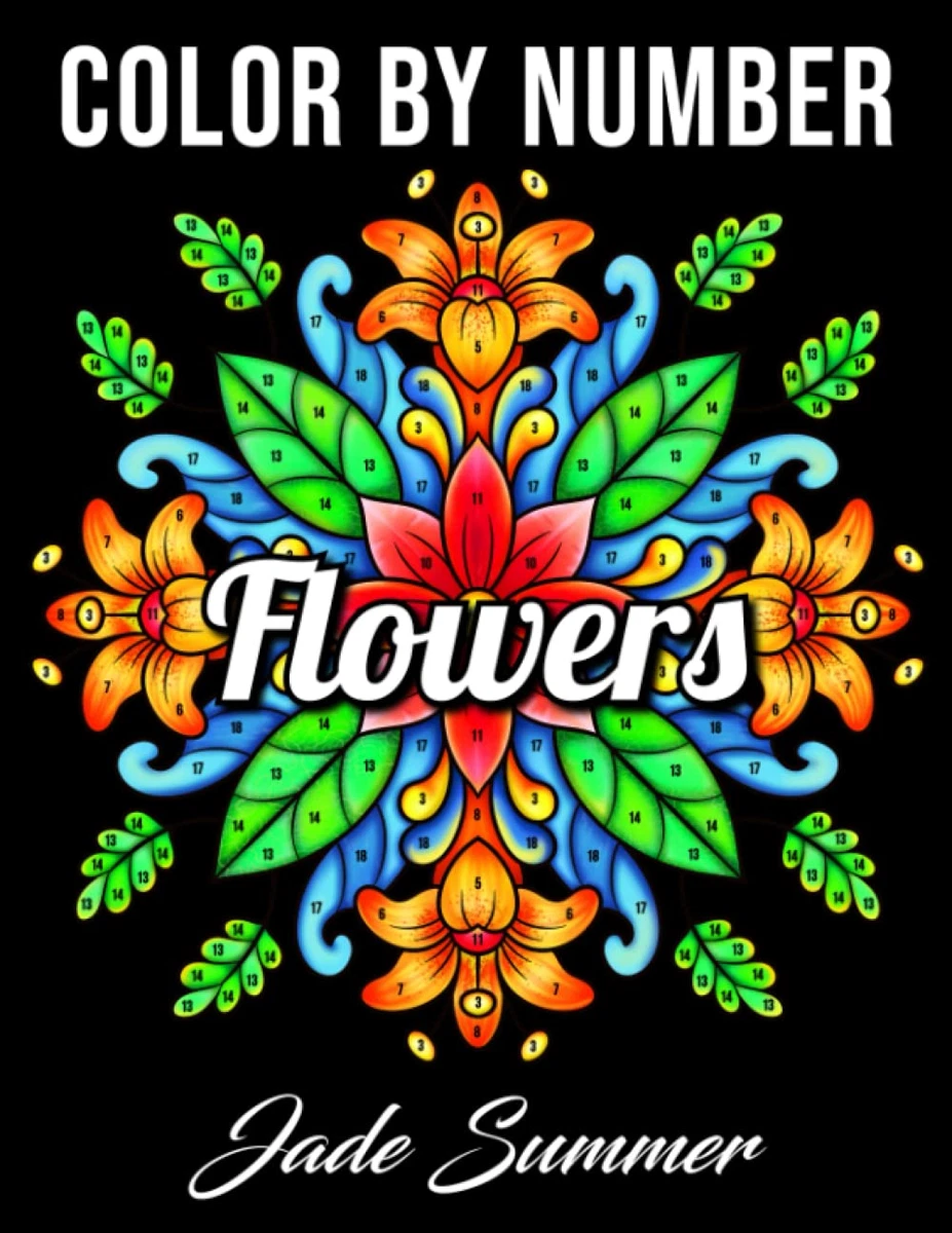 Flowers: Coloring Book for Adults: Adult Coloring Book with Fun