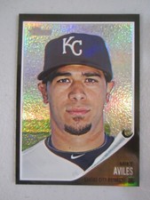 2011 Topps Heritage Chrome Baseball Black Refractor Mike Aviles C70 39/62