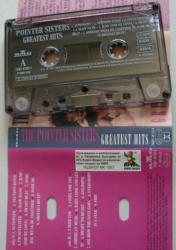 THE POINTER SISTERS GREATEST HITS *RARE BULGARIAN CASSETTE TAPE* - Picture 2 of 3