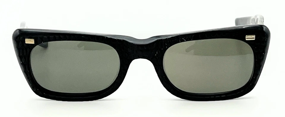 Vintage NOS! Óculos de sol American Optical GATOR preto AO não usado anos 60 / estojo #436 - Imagem 2 de 4