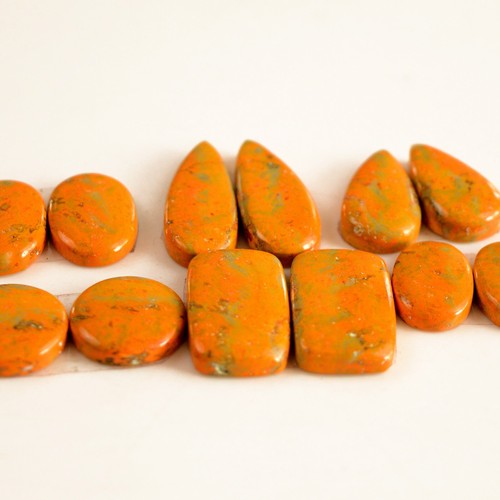 Lote de 6 pares de piedras preciosas de jaspe abejorro natural de 149 quilates 28x11-17x11 mm #13420 - Imagen 3 de 8