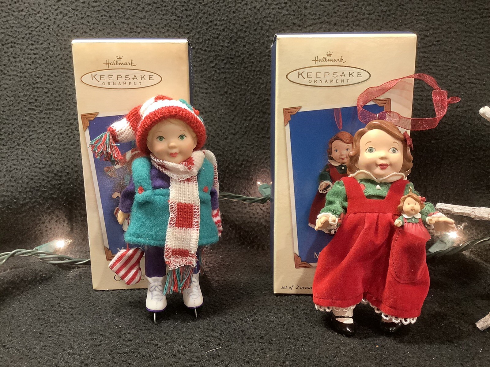 Hallmark Keepsake Ornaments Mistletoe Miss #2 & #3