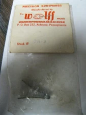 Wolff precision gun springs. Gun return spring 7A3 NOS