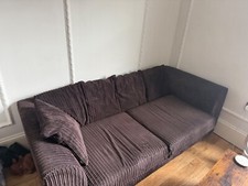 Beautiful Duvernay Chocolate 3 Seater Sofa (Used)
