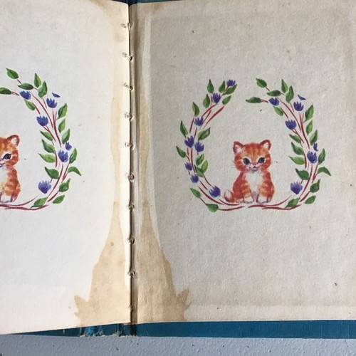 Vintage CHRISTOPHER KITTEN Hardcover Illustrated Book Tiny Elf Library 1968 T1 - Foto 3 di 4