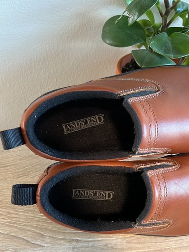 Lands' End Women's Leather Slip On Traction Loafer, 6 - Picture 9 of 10