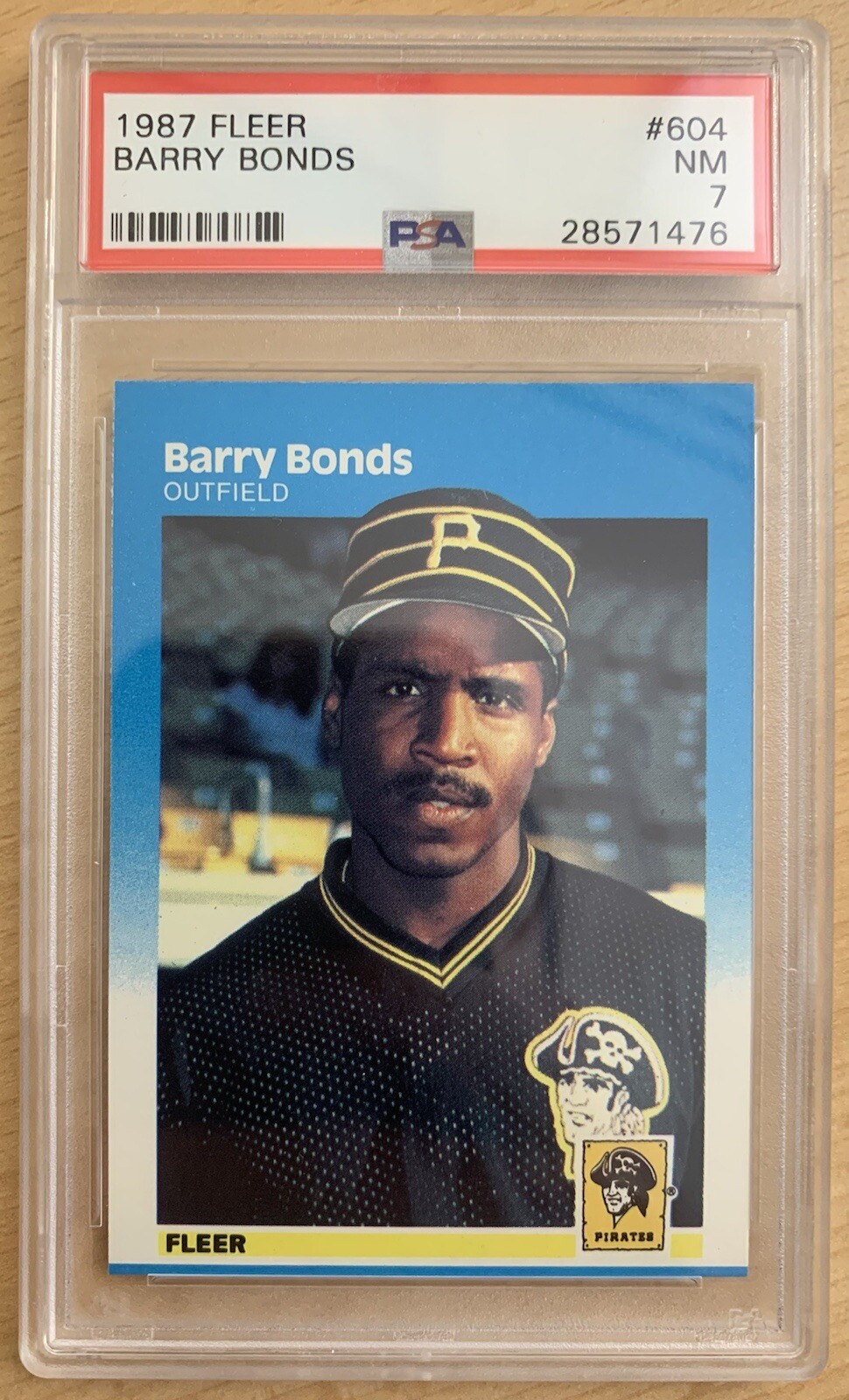 Barry Bonds 1987 Fleer Rookie #604 PSA 7