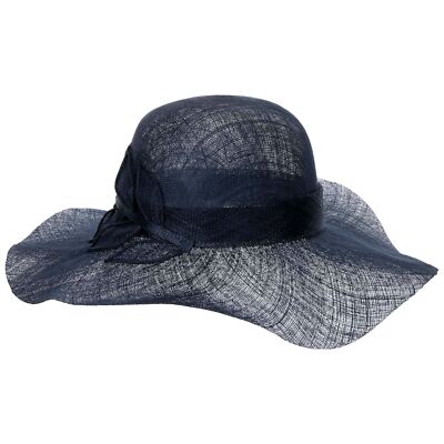 SEEBERGER Sinamay Wavy Brim Strohhut Sommerhut Sonnenhut Damenhut Anlasshut