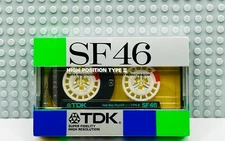 TDK  SF    46  1987 JAPAN  TYPE II    BLANK CASSETTE  TAPE (1) (SEALED)