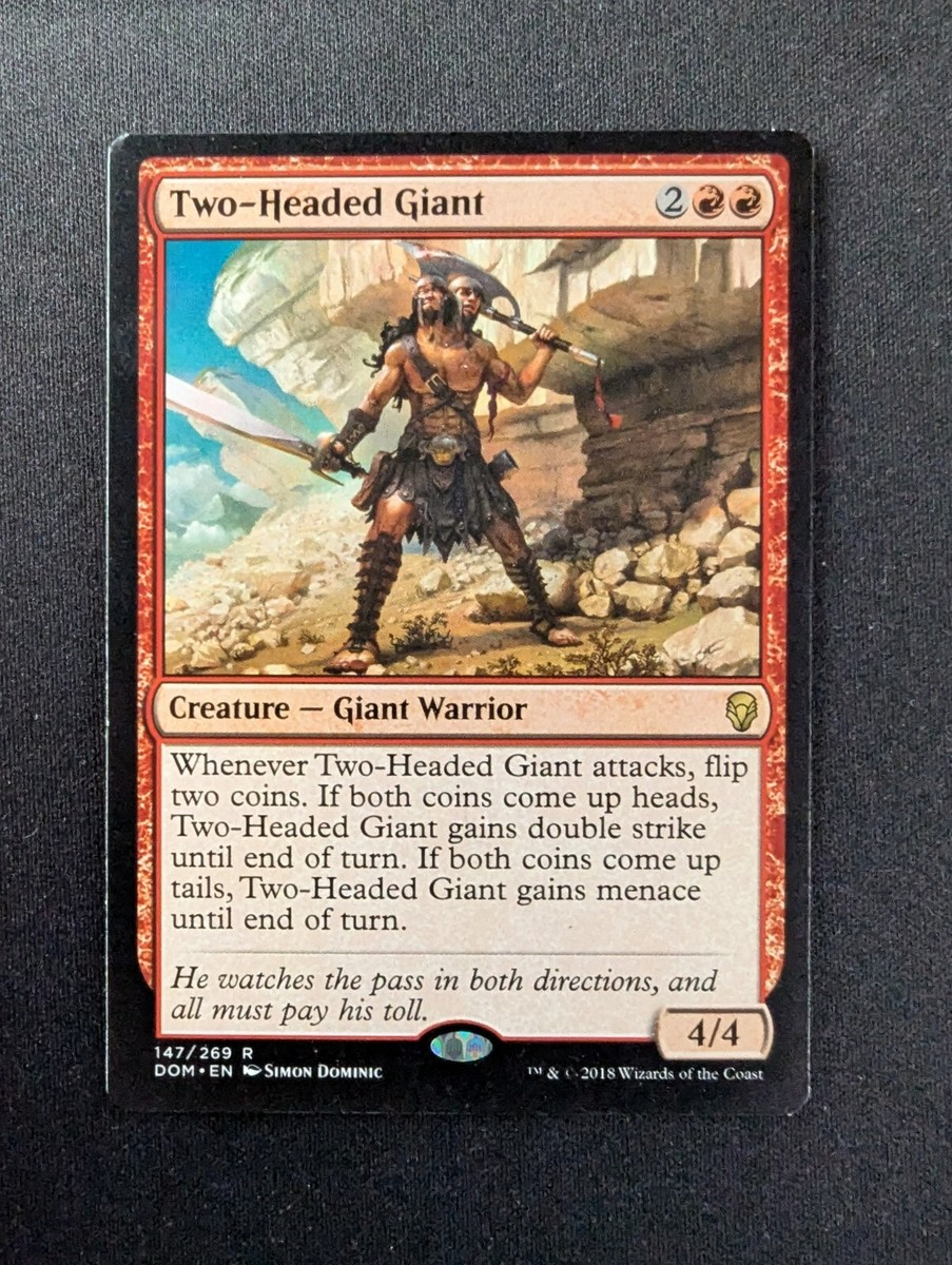 mtg two headed giant card TWO-HEADED GIANT #147 MTG Dominaria