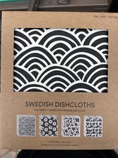 Swedish Dishcloth Cellulose Cotton Sponge cloth Eco-Friendly Reusable 12pack NIB