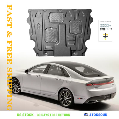 Thick Engine Splash Shield For Lincoln MKZ 2017-2020 Front Engine Guard Hard