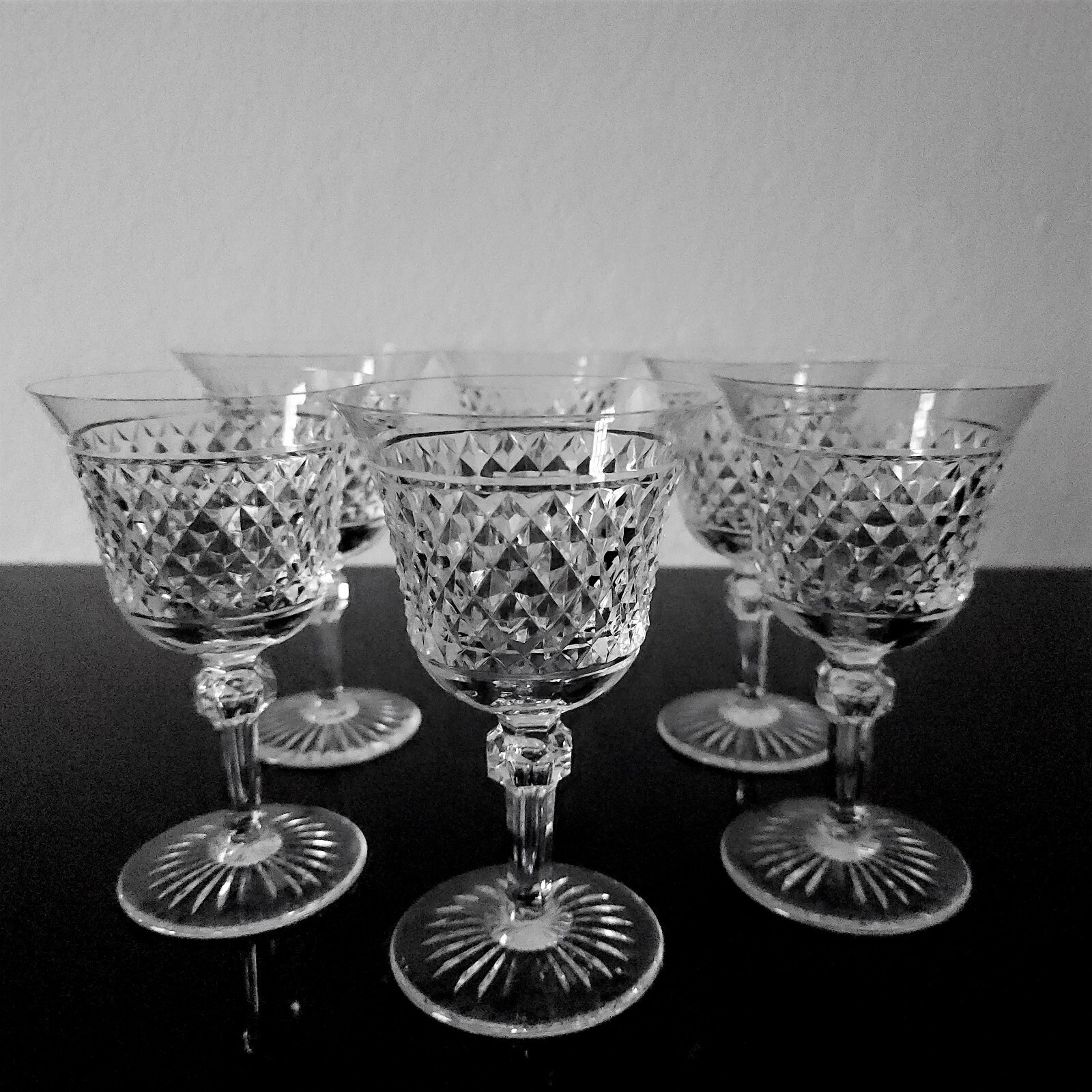 Val Saint Lambert Crystal Duchess Pattern French Water Goblets 6pc eBay