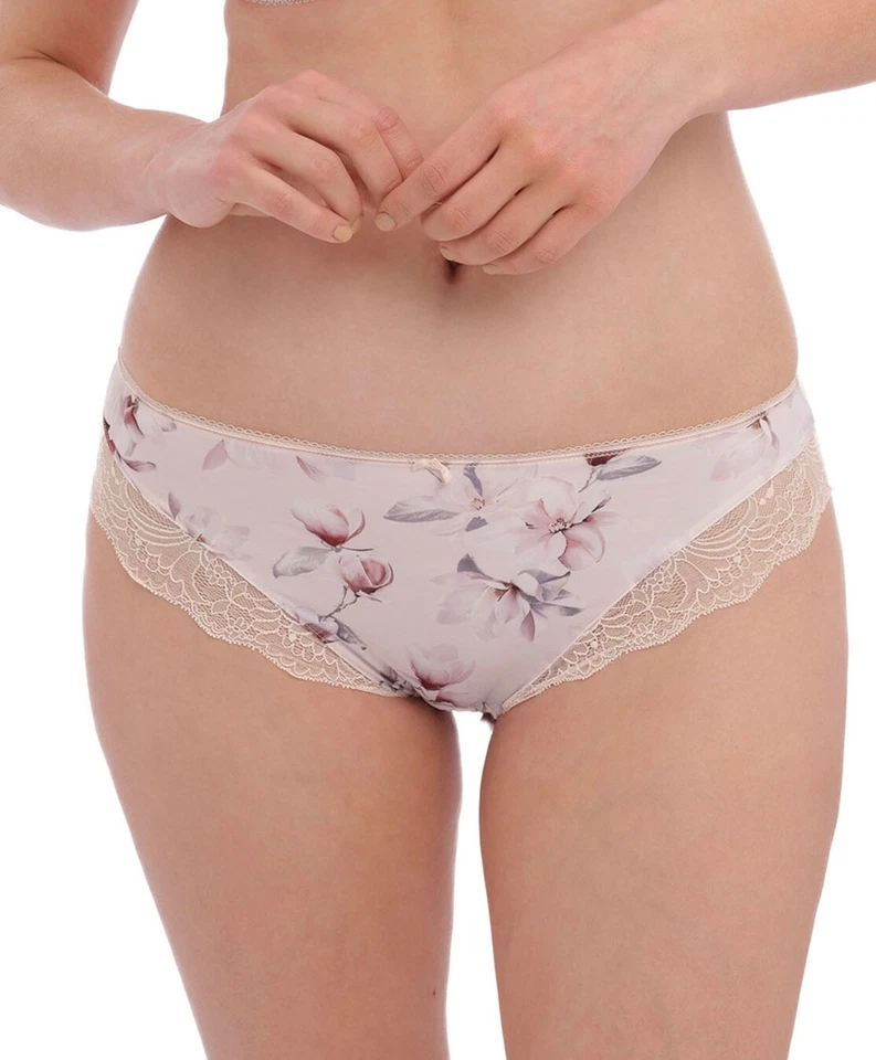 Fantasie Lucia Brief Size XL 16 18 Blush Pink Floral Low Rise Knickers 101550