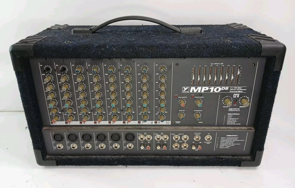 Yorkville MP10 DS Sereo 10 Channel 2 X 160 Watt Powered Mixer PARTIALLY WORKING - Image 2 of 4