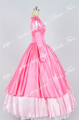 Princess Ariel Dress Adult Women's Costume Pink Ball Gown Dress Custom Size - Picture 3 of 6
