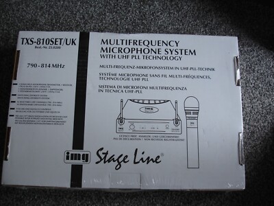 IMG Stageline TXS-810SET Multi-Frequenz Mikrofon System Code: 25.2020 VERSIEGELT