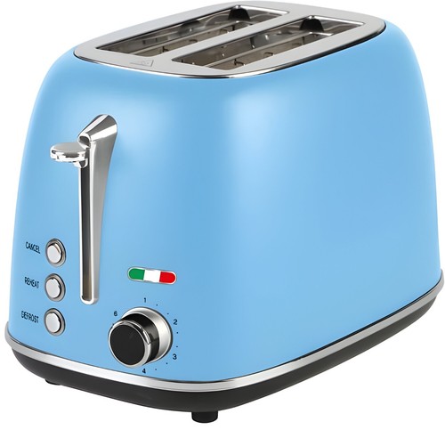 Vintage-Style Electric 2-Slice Toaster – Stainless Steel & Retro Design - Picture 5 of 108