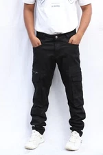Mens Cargo Combat Flex Work Trouser Relax-Fit Multi Pocket Stretch Workwear Pant