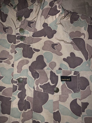 Chaqueta De Colección Años 60-70 Colección Charles Daly Camuflada Repelente al Agua L Forrada Gamuza - Imagen 3 de 7